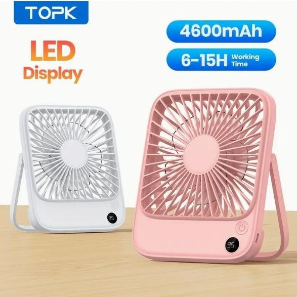Портативний настільний вентилятор, акумуляторний, час роботи від 10 годин Київ - зображення 6