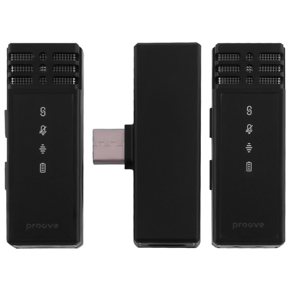 Мікрофон петличний бездротовий Proove Proove Record Type-C Black (PMRC00010202) (Код товару:39815) Харків - зображення 5