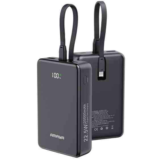 Портативное ЗУ Power Bank Amaya F230C PD22.5W with cable 20000 mAh Херсон
