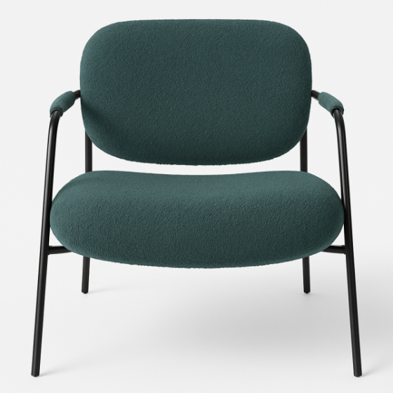 Сучасне крісло в оббивці букле помаранчевого та зеленому кольору Ніка Дніпро