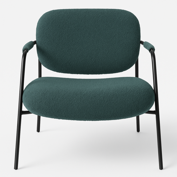 Сучасне крісло в оббивці букле помаранчевого та зеленому кольору Ніка Дніпро - зображення 2