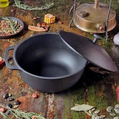 Кастрюля чугунная Maysternya с чугунной крышкой 3 л Т402С1 Одесса - изображение 3