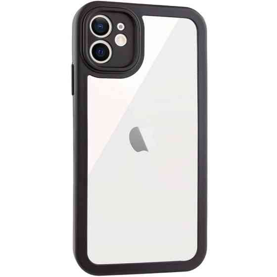 TPU чехол Transparent + Colour 1,5mm для Apple iPhone 12 (6.1") Херсон