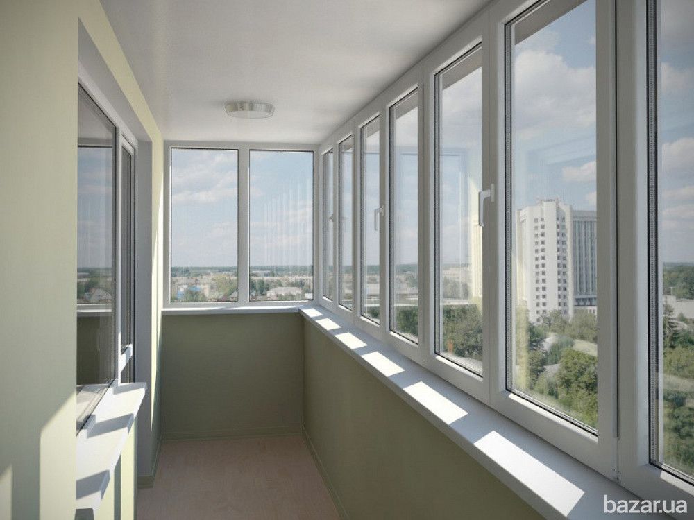 Пластиковое окно на лоджию балкон из профилей Рехау Rehau Київ - зображення 6