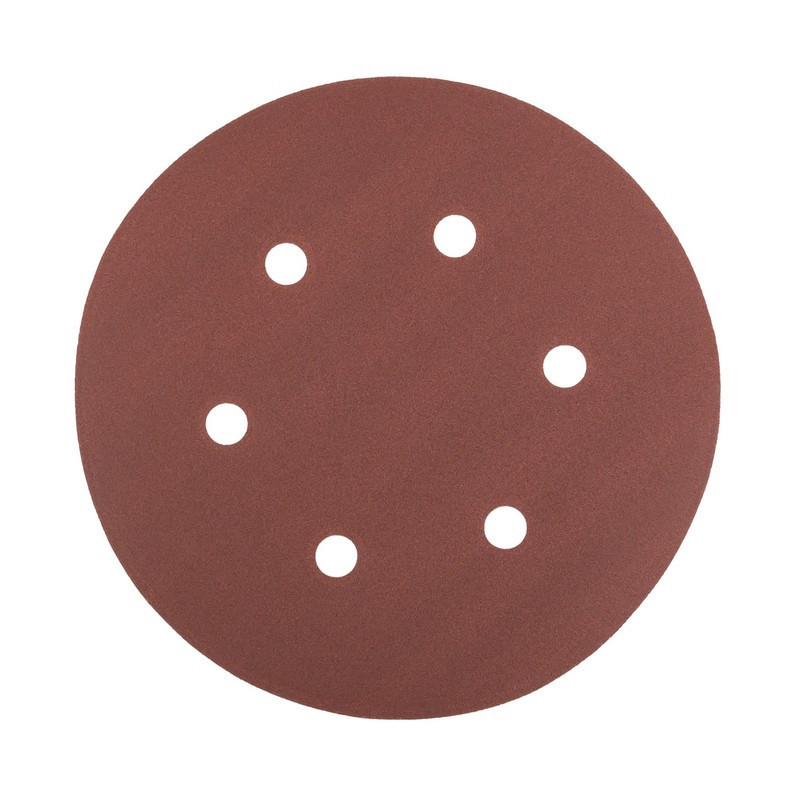 Круг шлифовальный на липучке MASTERTOOL 225 мм/6 отв P150 набор 5 шт 08-2015-H Харків - зображення 1