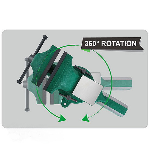 Тиски слесарные с наковальней 100мм 4" TOPTUL поворотные кованые DJAD0104 Харків - зображення 2