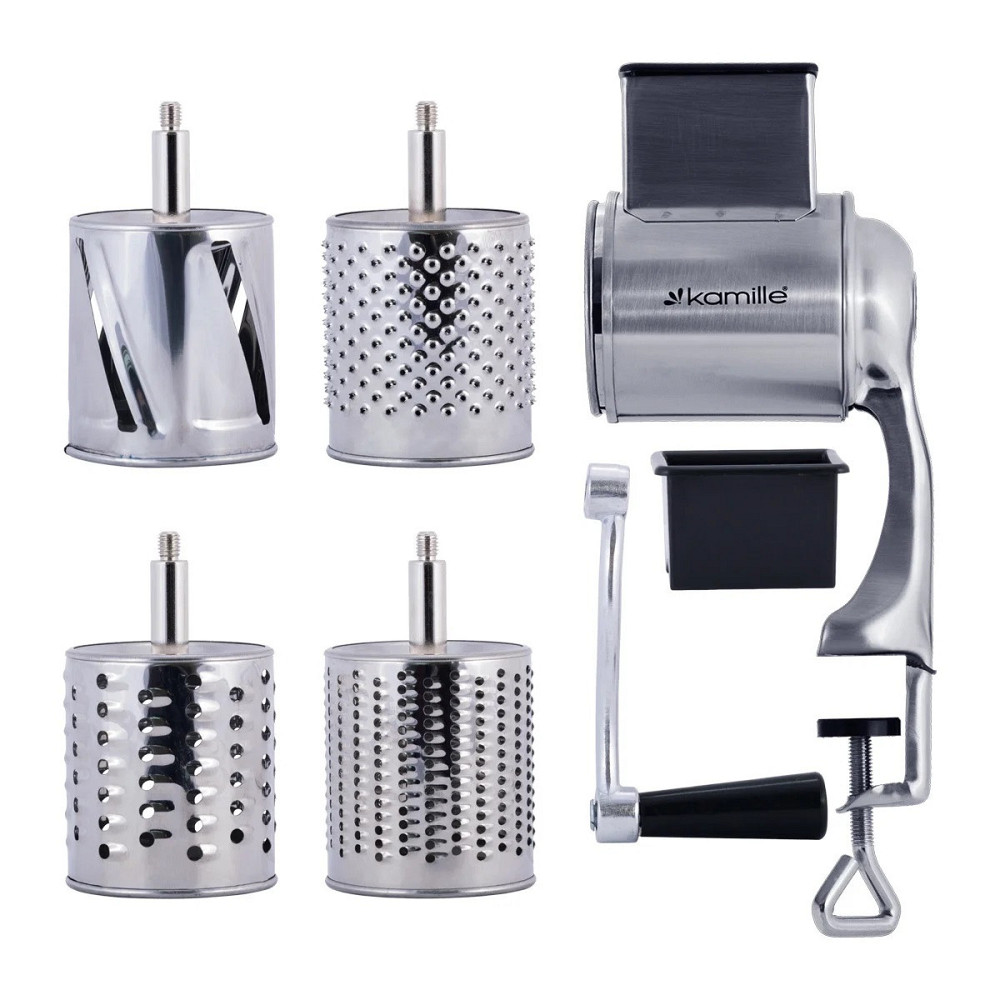 Универсальная механическая терка 4 в 1 Kamille KM 6512 Одеса - зображення 2