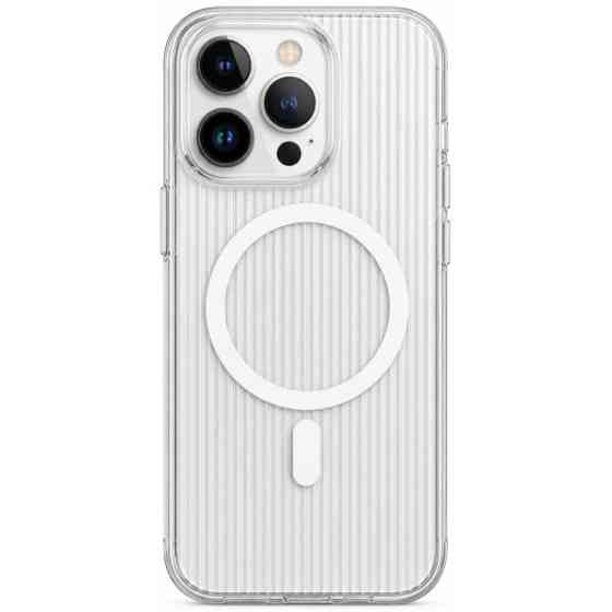 DM Чохол Corrugated Pattern Case with MagSafe для iPhone 14 Pro Max White Харків
