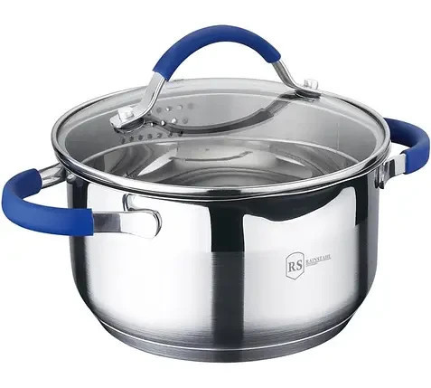 Каструля зі скляною кришкою Rainstahl RS-CS-2105-26 26 см 7.5 л Київ - зображення 1