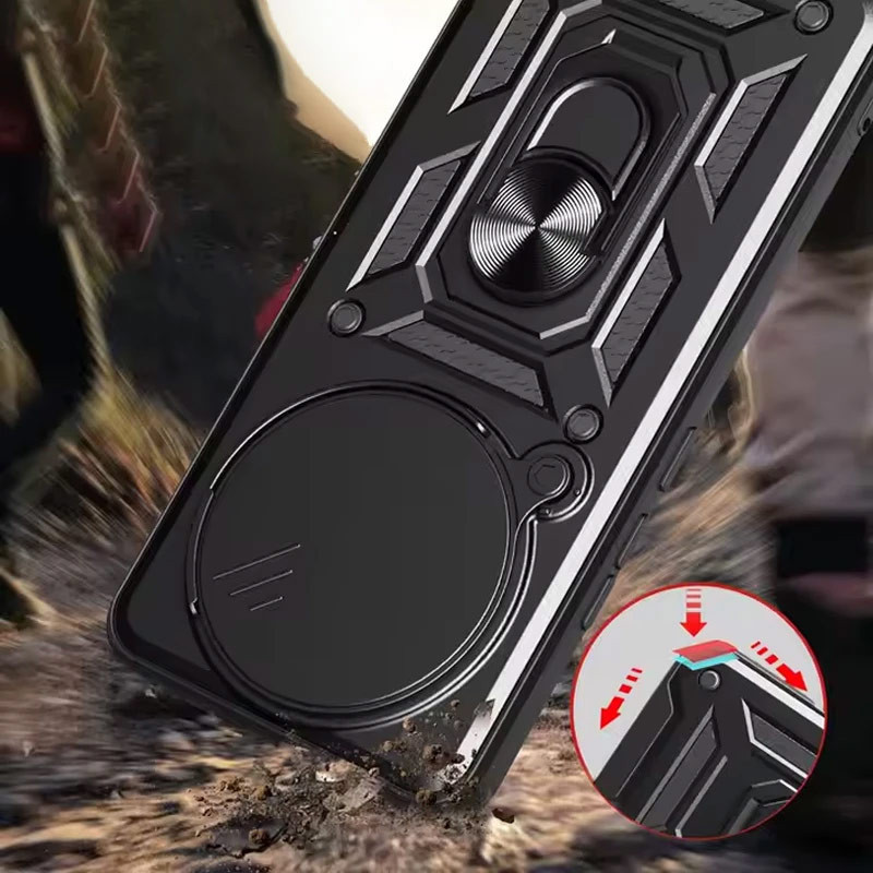 Ударопрочный чехол Camshield Serge Ring для Xiaomi Redmi Note 14 Pro 4G Херсон - зображення 5