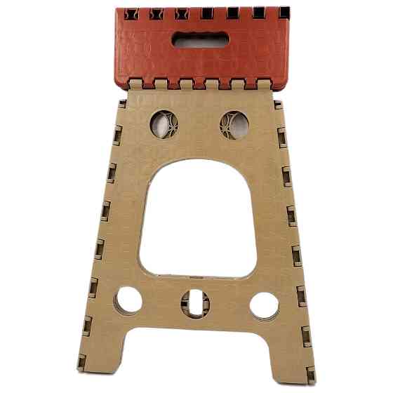 Табурет раскладной Planet 45 см коричнево-бежевый Киев