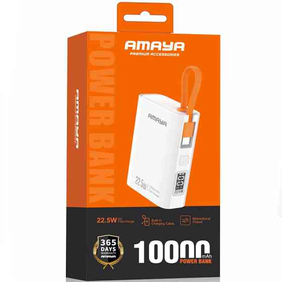 Уценка Портативное ЗУ Power Bank Amaya FD50 22.5W with display and cable 10000 mAh Херсон