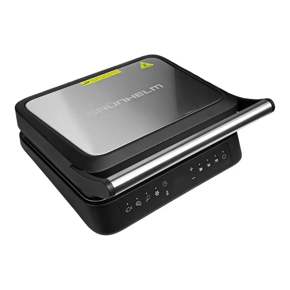 Гриль контактный Grunhelm G2201 2200 Вт черный Київ - зображення 3