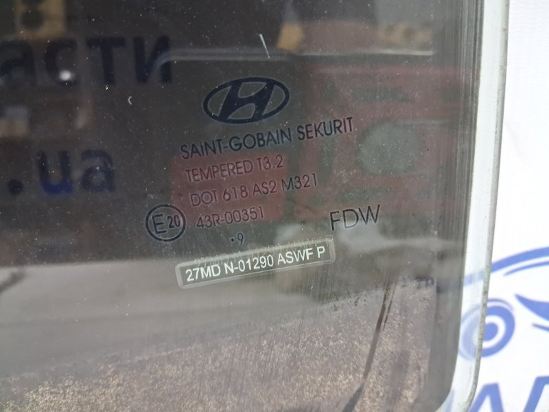 Стекло двери заднее левое Hyundai I30 2007-2012 834112L210 (Арт. 76999) Киев - изображение 3
