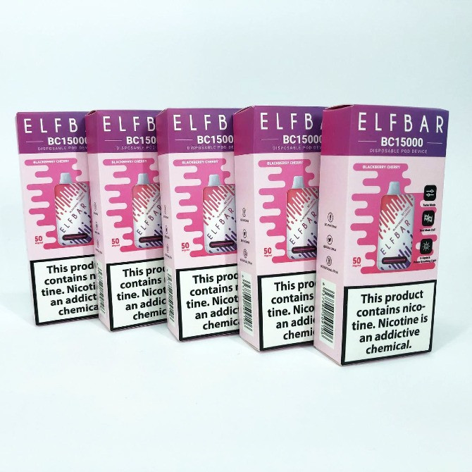 Ел. сигарета ELF BAR 5% 15000 тяг, Ожина-Вишня Днепр - изображение 3