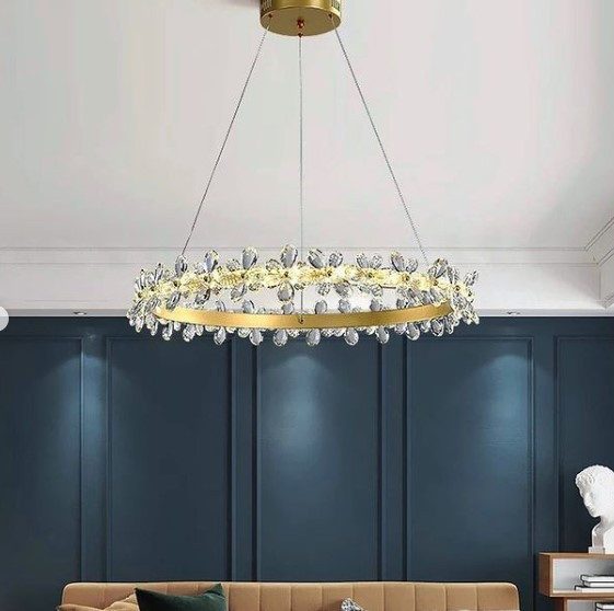 Люстра стельова LED D8089/800-k Золото 15-150х80х80 см. Киев - изображение 1