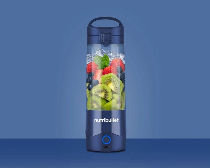 Фитнес-блендер аккумуляторный Nutribullet NBP003NBL 100 Вт синий Київ - зображення 5