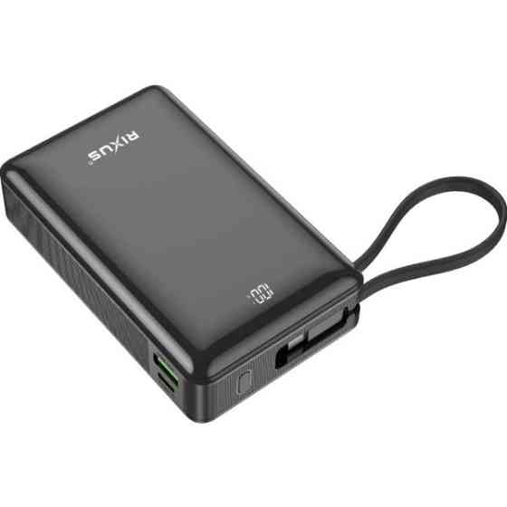 Power Bank Rixus RXPB02B 20000mAh 22.5W Black Харків