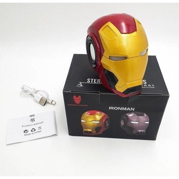 DM Колонка Bluetooth Iron Man MK-46 Red (Код товару:37468) Харків - зображення 4