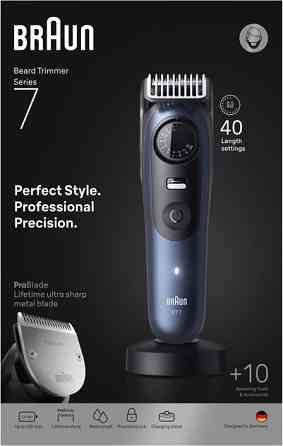 Триммер универсальный Braun Beard Trimmer Series 7 BT7540 4 Вт синий Київ