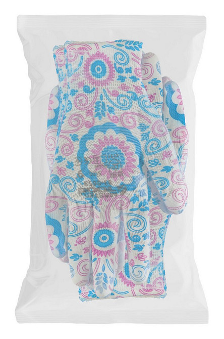 Перчатки бесшовные трикотажные MASTERTOOL "Незабудка" с полиуретановым покрытием ладони 9" 17-20 г 1 Харьков - изображение 2