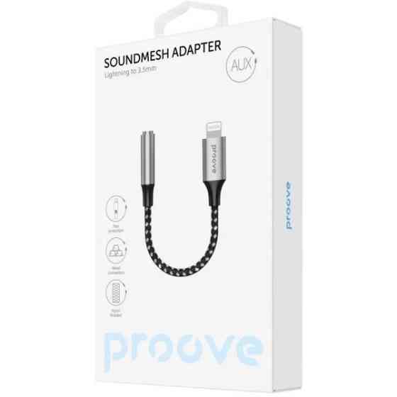 Адаптер Proove SoundMesh Lightning to 3.5 mm Gray (ACSM00005101) Харьков