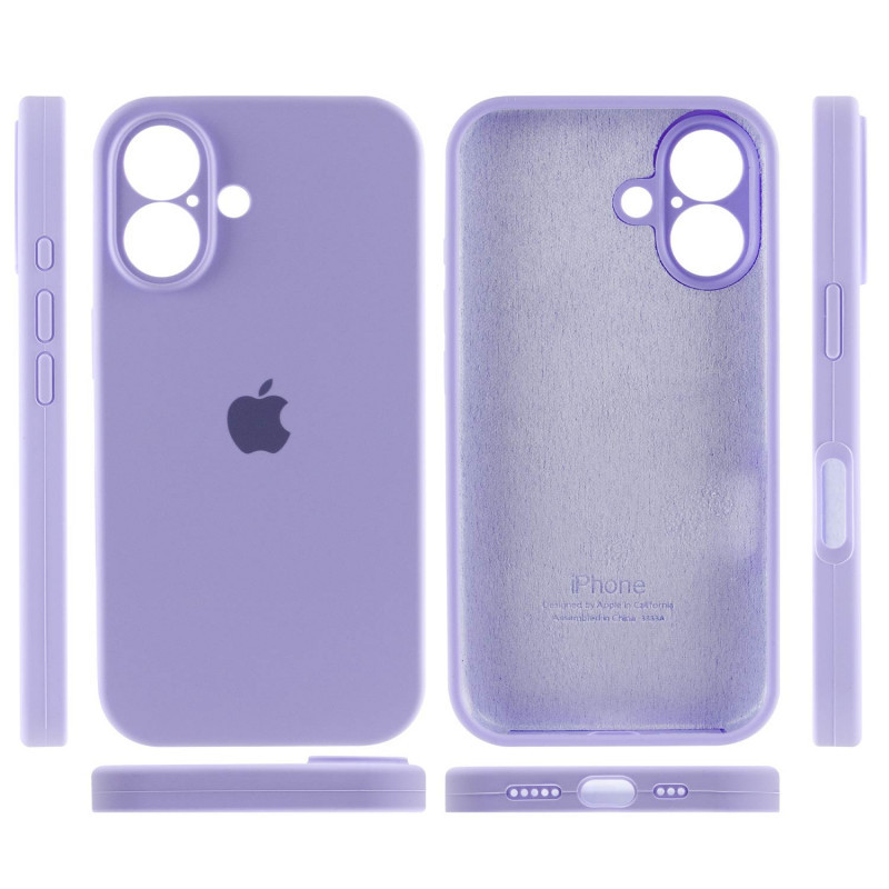 Чехол Silicone Case Full Camera Protective (AA) для Apple iPhone 16 (6.1") Херсон - изображение 5