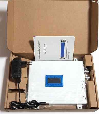 Репитер усилитель мобильной связи трехдиапазонный KDTWO-2070-GDW 900/1800/2100 МГц с 2-мя выходами,  Дніпро
