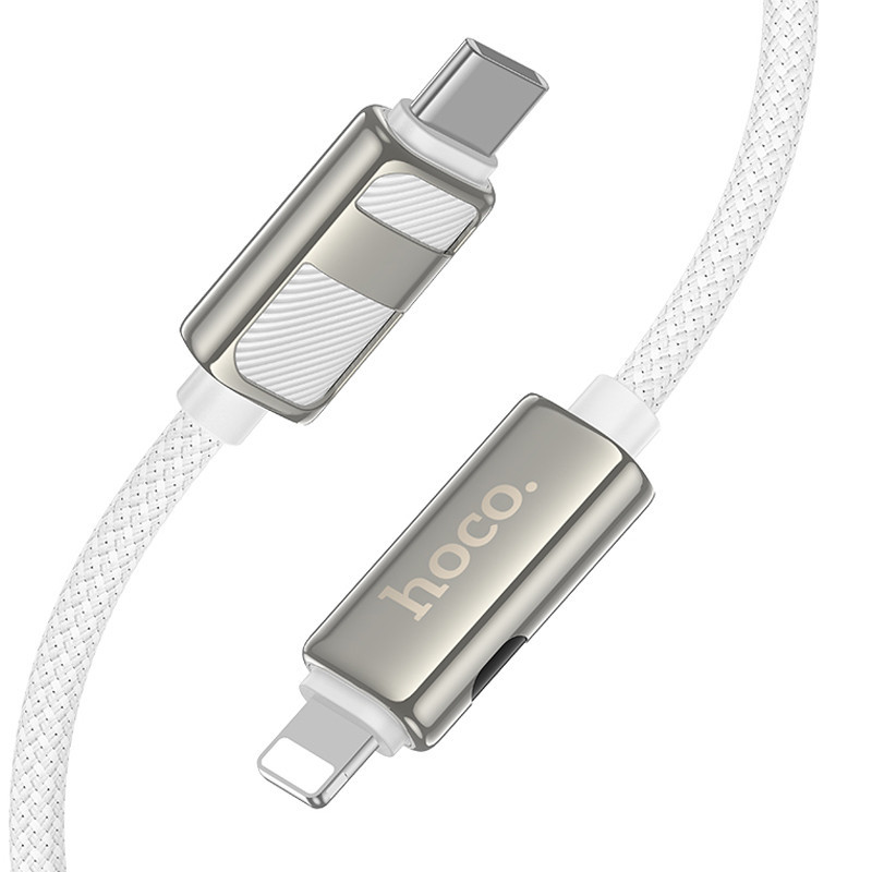 Дата кабель Hoco U137 Line with display Type-C to Lightning 27W (1.2m) Херсон - зображення 4