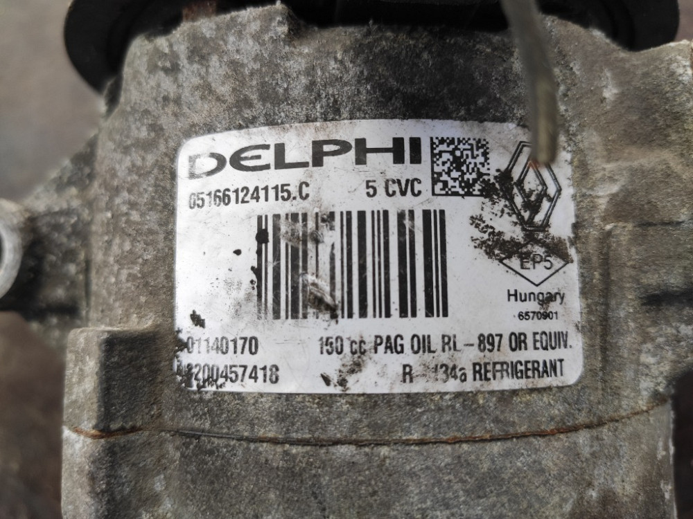 Компрессор кондиционера Renault Scenic 1.5 dci 2003-2009 (8200457418) Ковель - зображення 5