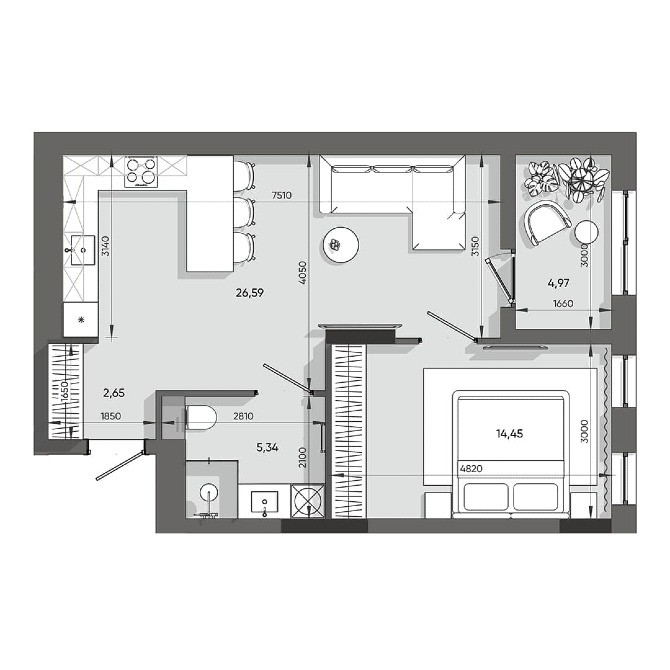 Продажа 1 кімнатна квартира у Львові. ЖК Orlan Resident Львів - зображення 3