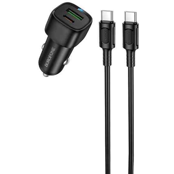 АЗУ Borofone BZ34B Cloud PD20W+QC3.0 total 38W (1USB-A/1C) + кабель Type-C to Type-C Херсон
