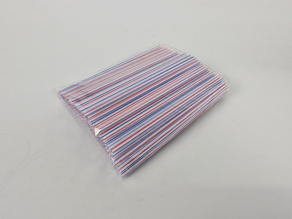 Трубочки для напитков (соломка)  d4.8-22см Полосатая ровная (Рп 60х200) (200 шт) Харьков - изображение 1