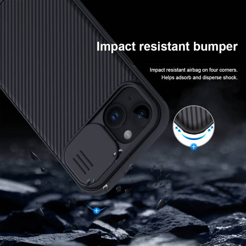 Карбоновая накладка Nillkin CamShield Pro для Apple iPhone 15 (6.1") Херсон - зображення 6