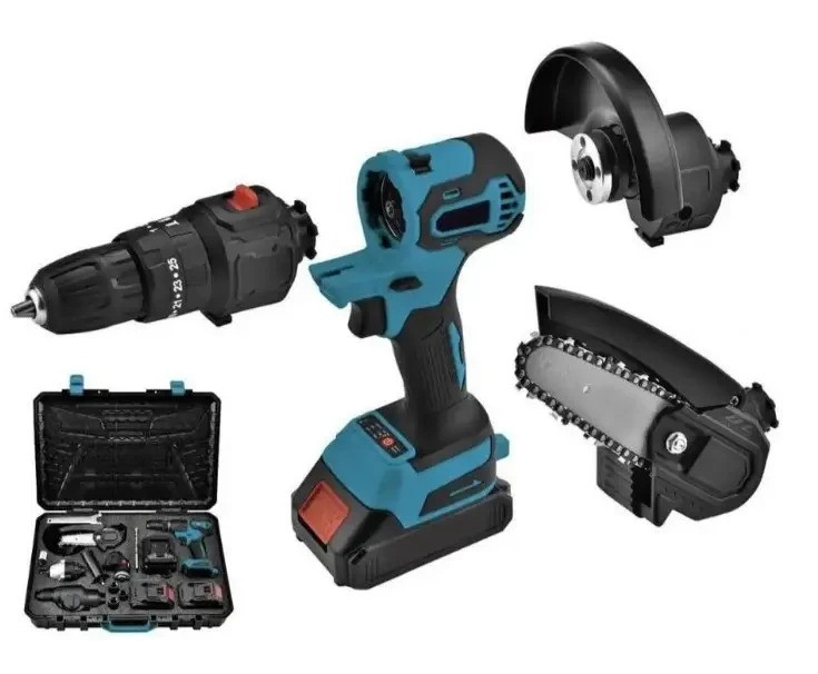 Набір інструментів 3в1 із змінними насадками на акумуляторах Шуруповерт | Болгарка | Пила Одесса - изображение 9