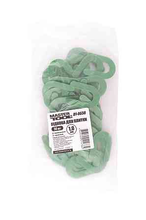 Подкова для укладки керамической плитки MASTERTOOL 1.0 мм набор 50 шт 81-0650 Харків