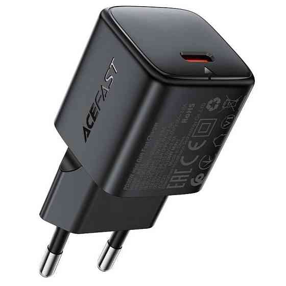 СЗУ Acefast A118 PD30W GaN (1USB-C) + кабель Type-C to Type-C Херсон
