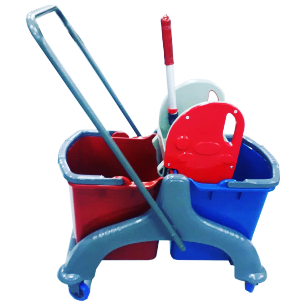Тележка для уборки Planet на 2 ведра по 25 л с отжимом New Київ - зображення 1