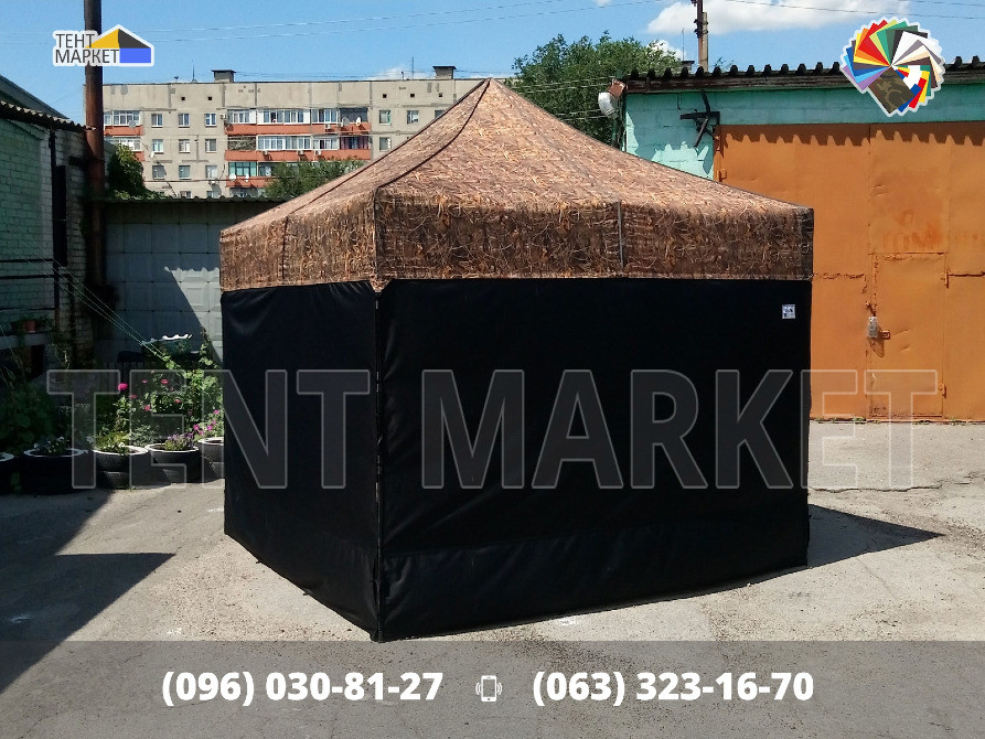 Шатер розсувний трансформер 3х3 тент Камуфляж - мобільні розкладні шатри намети виготовлення продаж Запорожье - изображение 2