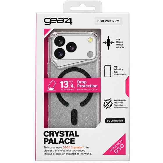 Чехол TPU+PC Gear4 Crystal Palace Shine with Magnetic Fit для Apple iPhone 17 Pro Max / 18 Pro Max Херсон