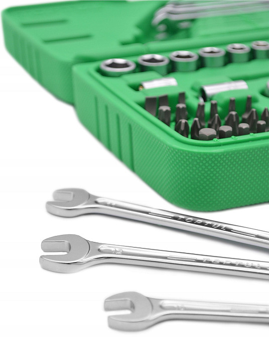 Набор инструмента TOPTUL 1/4" + ключи 49ед. GCAI4901 Харьков - изображение 4