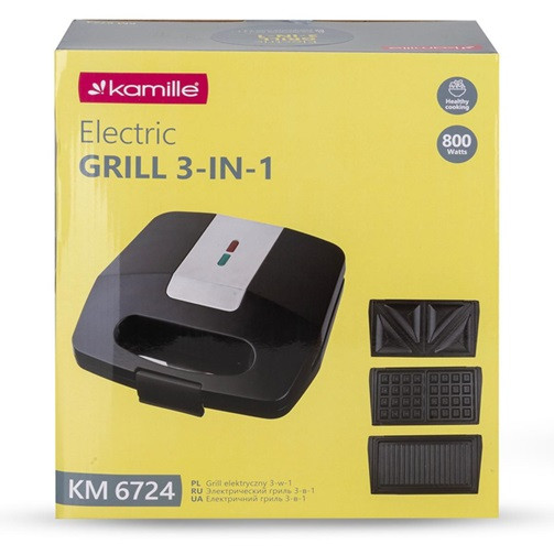 Мультипекарь Kamille KM-6724 800 Вт черный Киев - изображение 8
