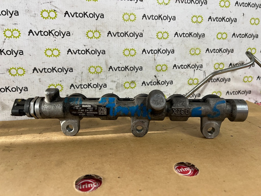 Топливная рейка (рампа форсунок) Nissan Primastar 2.0 dci 2010-2014 (0445214251) Euro 5 Ковель - зображення 2