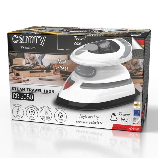 Утюг Camry CR 5050 420 Вт серый Киев - изображение 9
