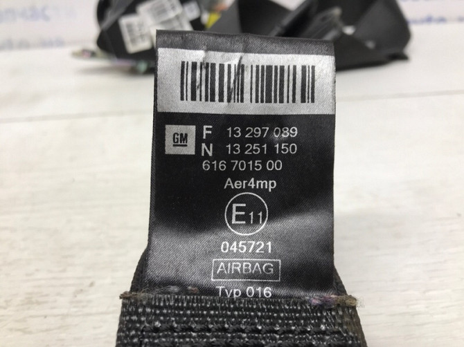 Ремень безопасности передний левый Chevrolet Cruze 2009-2016 13297089 (Арт. 55556) Киев - изображение 5