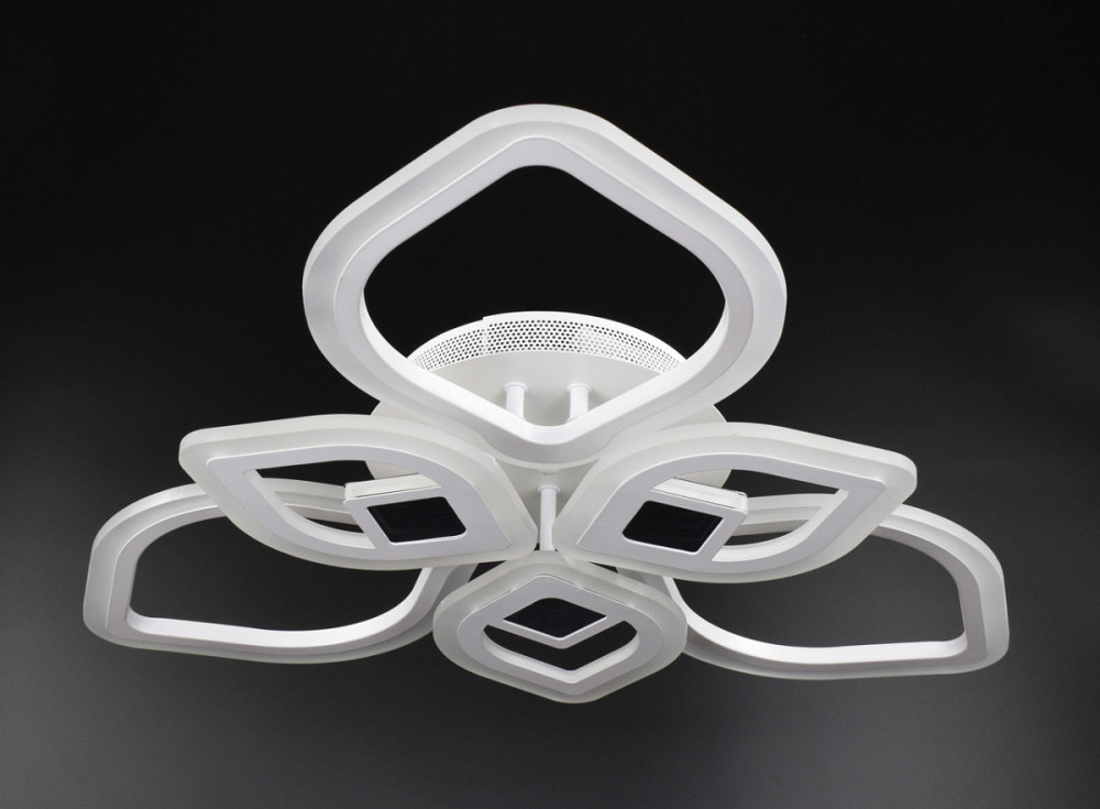 Люстра стельова LED з пультом A2721/3+3-3D-wh Білий 10х60х60 см. Киев - изображение 1