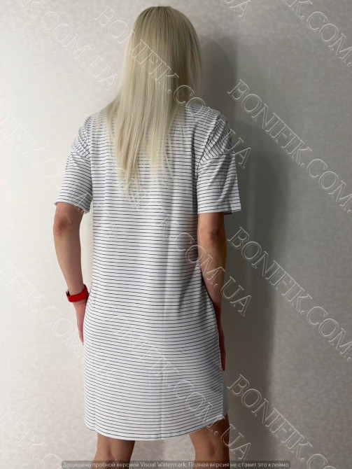 Женское домашнее платье в полосочку "Strip Life" (16154) (арт. 1638) Кривий Ріг - зображення 3