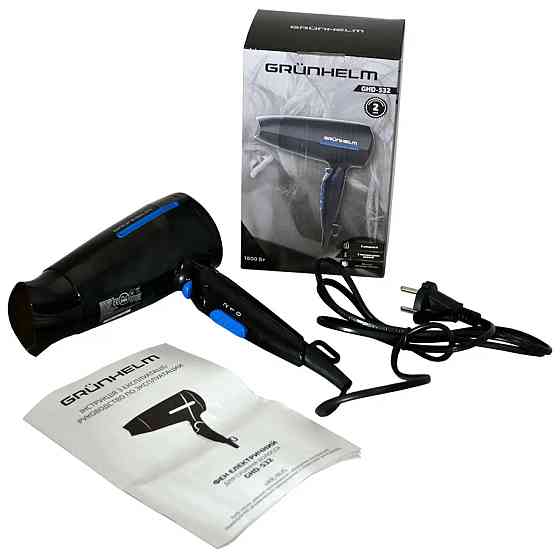 Фен Grunhelm GHD-533 1800 Вт черный Київ