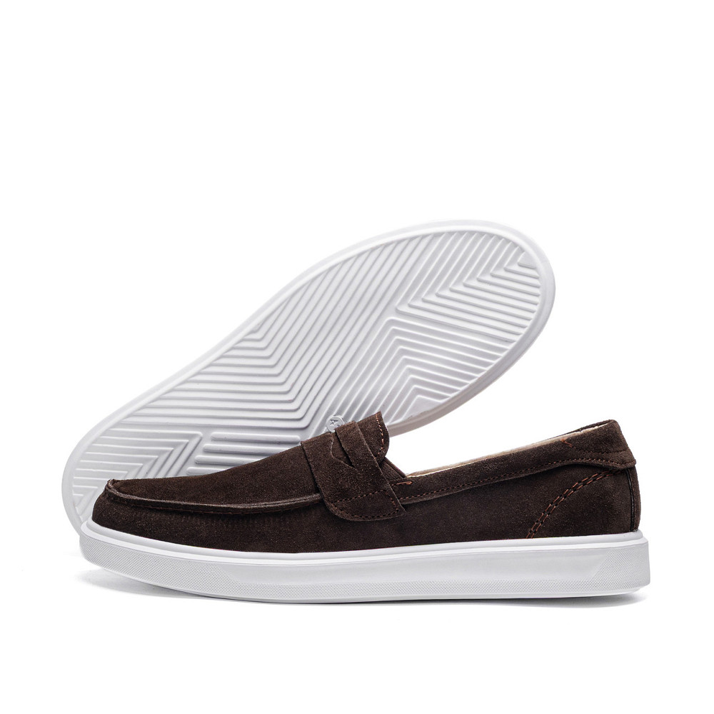 Мужские кожаные лоферы Urban Style Chocolate Київ - зображення 1