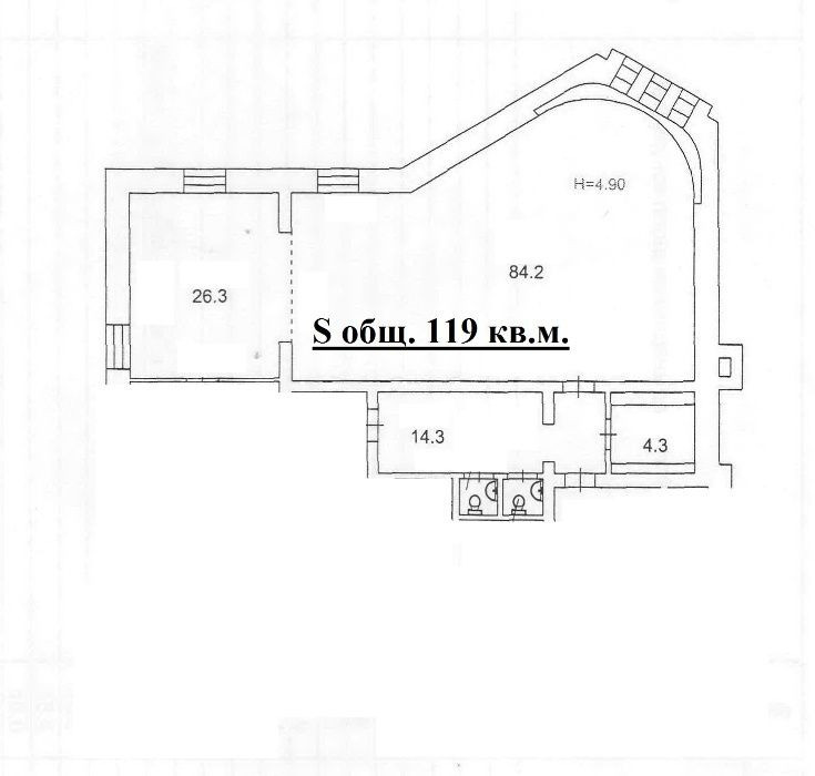 Олеся Гончара 73, офис 120м Київ - зображення 9